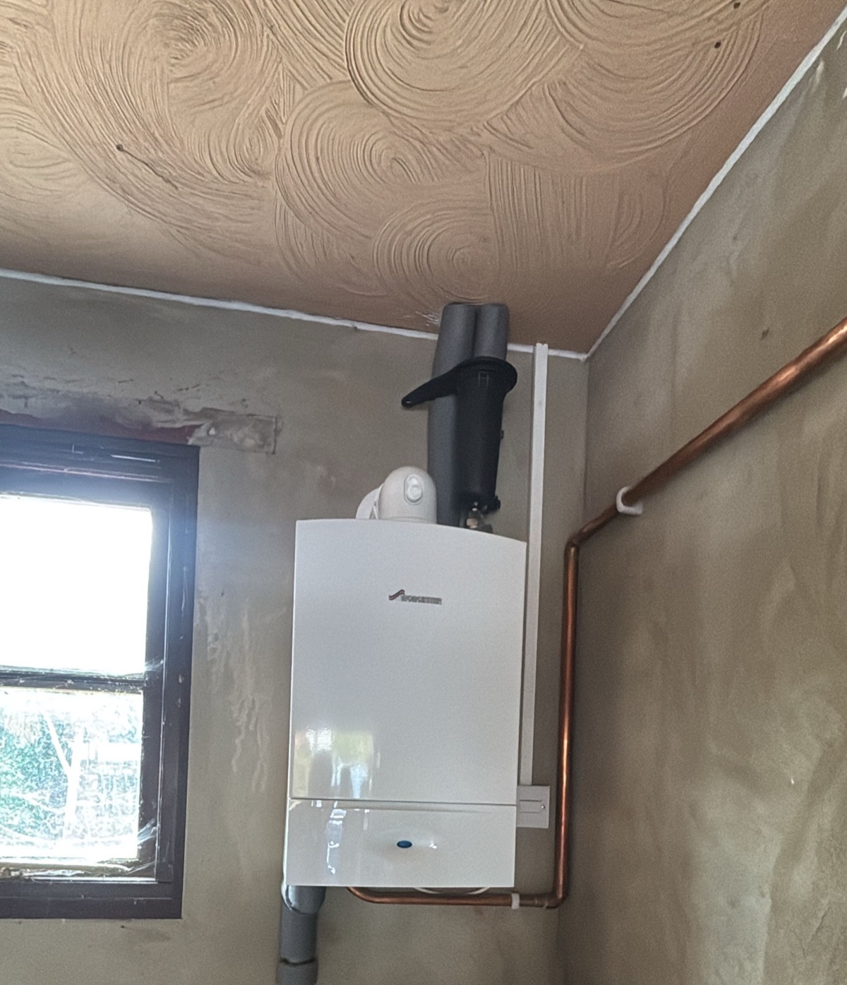 Worcester Bosch boiler installed by FJA Plumbing and Heating